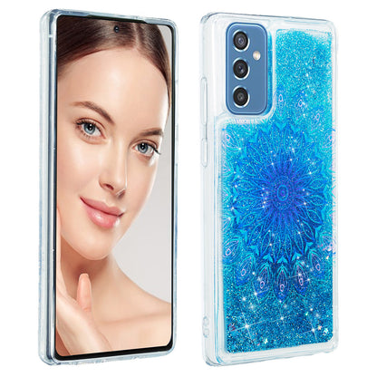 For Samsung Galaxy A34 5G Soft TPU Liquid Quicksand Phone Case Embossment Pattern Cellphone Cover