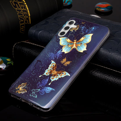 For Samsung Galaxy A24 5G Phone Case Luminous Patterned IMD TPU Back Case