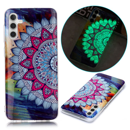 For Samsung Galaxy A24 5G Phone Case Luminous Patterned IMD TPU Back Case