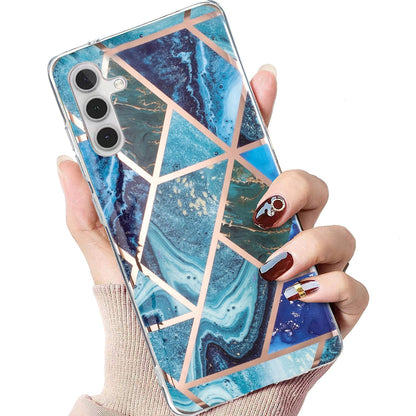 For Samsung Galaxy A24 4G Pattern IMD Case Soft TPU Electroplating Protective Phone Cover