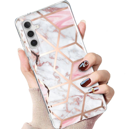 For Samsung Galaxy A24 4G Pattern IMD Case Soft TPU Electroplating Protective Phone Cover