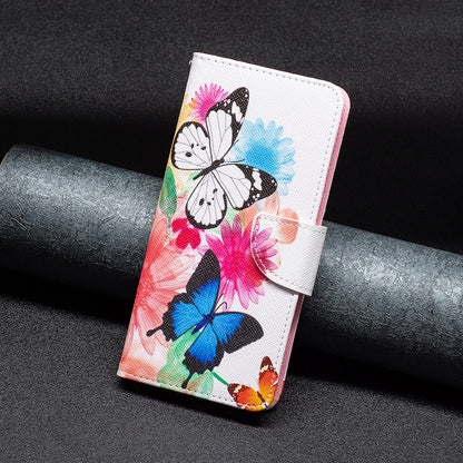 For Xiaomi Redmi Note 12 4G Anti-drop Pattern Printing Phone Case PU Leather Wallet Stand Cover