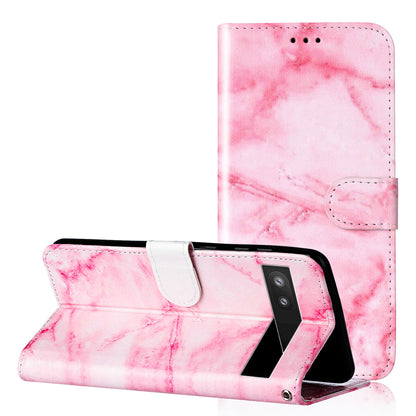 Wallet Phone Case for Google Pixel 7a Anti-Drop Shockproof Case Pattern Printing Leather Flip Cover