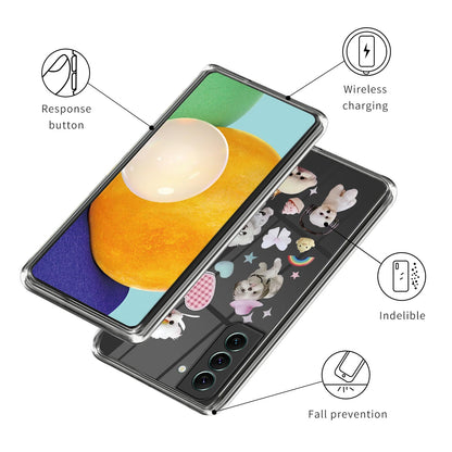 For Samsung Galaxy S23 Soft TPU Pattern Printing Phone Case Anti-scratch Slim Phone Cover