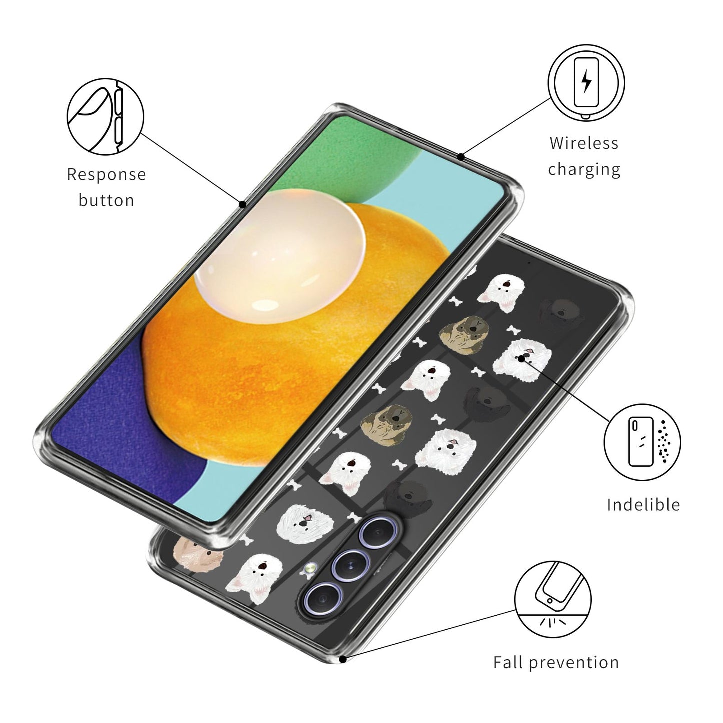 For Samsung Galaxy A14 5G Pattern Printing TPU Phone Case Shockproof Protective Phone Cover