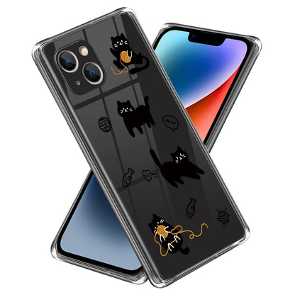 Pattern Printing Phone Case for iPhone 14 , Anti-drop TPU Mobile Phone Cover