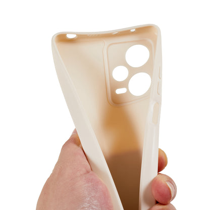 For Xiaomi Redmi Note 12 Pro 5G Straight Edge Design Phone Case Soft TPU Precise Cutout Anti-Scratch Cover