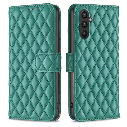 BINFEN COLOR BF Style-14 Phone Case for Samsung Galaxy A24 4G PU Leather Stand Wallet Phone Cover