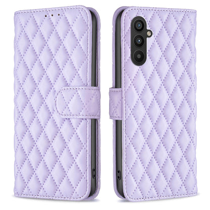 BINFEN COLOR BF Style-14 Phone Case for Samsung Galaxy A24 4G PU Leather Stand Wallet Phone Cover