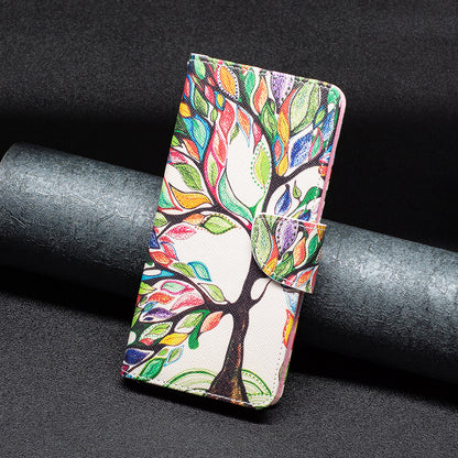 For Samsung Galaxy A24 4G Pattern Printing Anti-drop Phone Case PU Leather Wallet Stand Cover