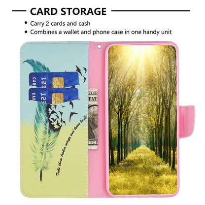 For Realme C55 Pattern Printing Phone Case Full Protection PU Leather Wallet Shell with Stand
