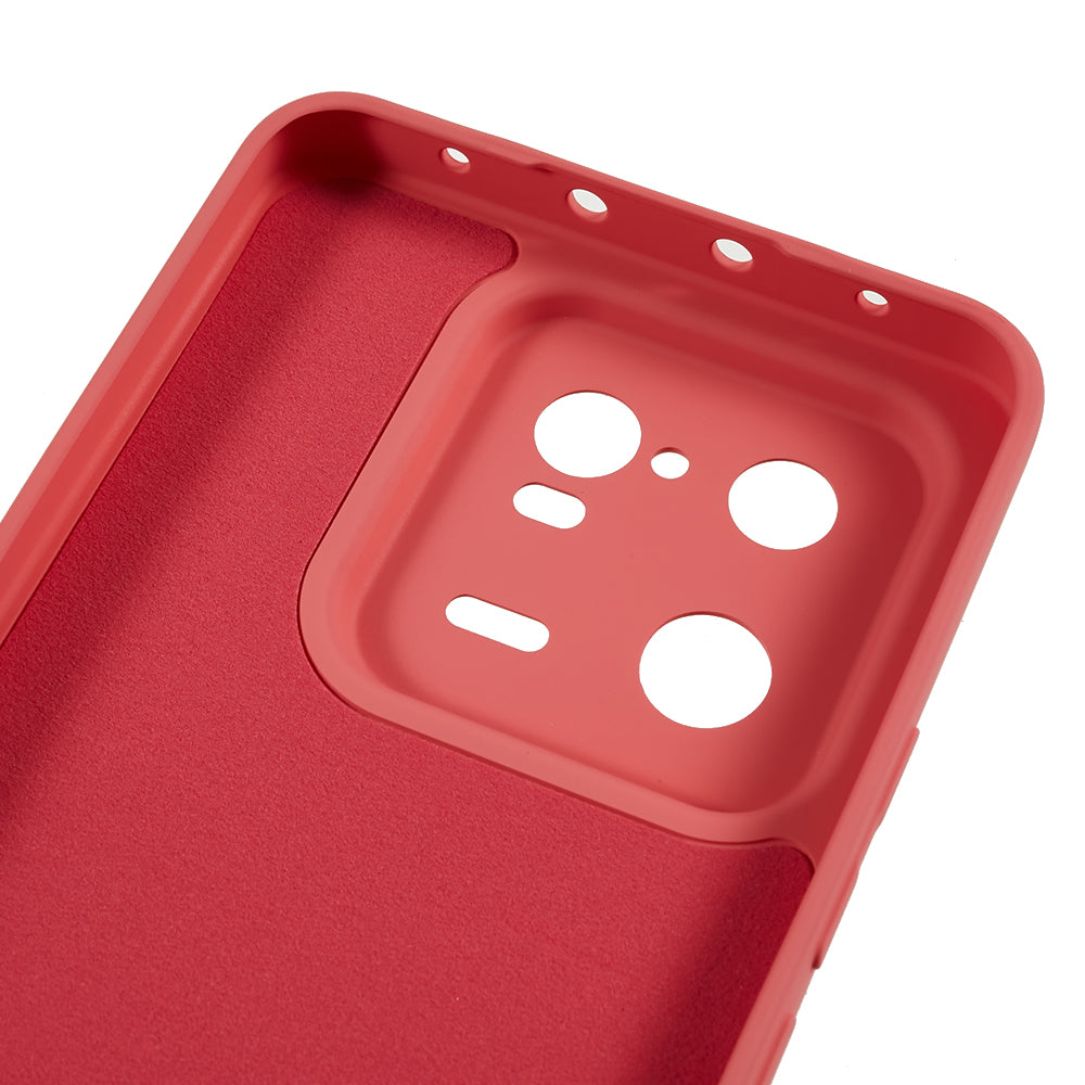 For Xiaomi 13 Pro 5G Soft TPU Shockproof Case Fiber Lining Rubberized Phone Cover