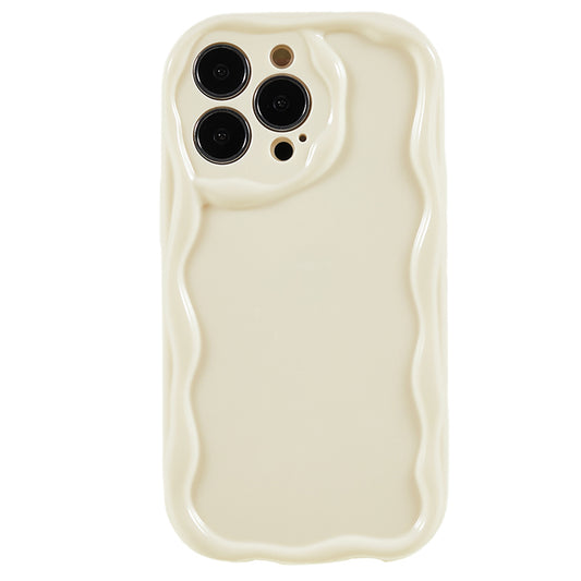 For iPhone 13 Pro Max 6.7 inch Protective Cover Wave Design Soft TPU Anti-scratch Phone Case