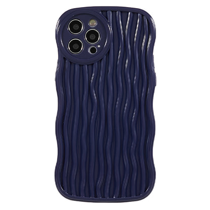 Wavy Edge TPU Phone Case for iPhone 12 Pro , Anti-scratch Mobile Phone Cover