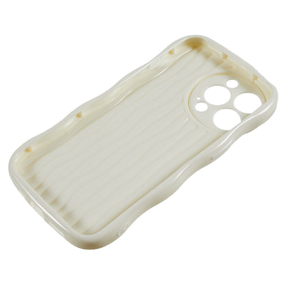 Wavy Edge Phone Case for iPhone 14 Pro , Flexible TPU Anti-drop Phone Cover