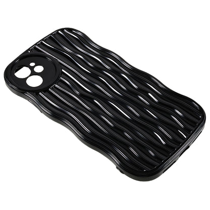 For iPhone 12 6.1 inch Anti-Fall Soft TPU Phone Case Wavy Edge Protective Cover