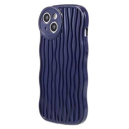 Anti-Drop Phone Case for iPhone 14 Wavy Edge Soft TPU Cover Protective Phone Shell