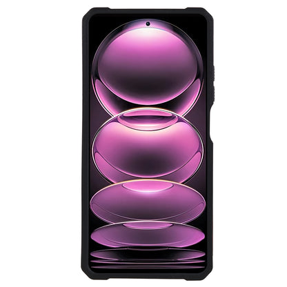 PC+TPU Phone Case for Xiaomi Redmi Note 12 Pro 5G / Note 12 Pro Speed 5G / Poco X5 Pro 5G , Lens Protection Kickstand Back Cover with Card Holder