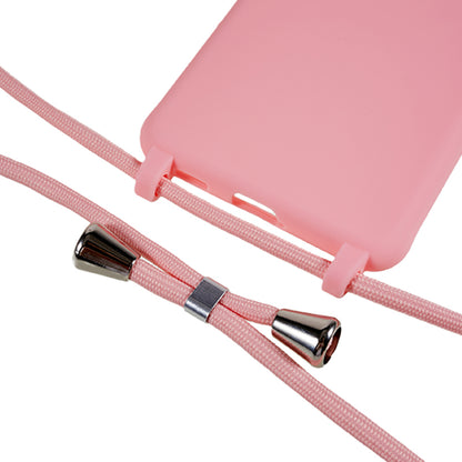 For Samsung Galaxy S21 FE 5G Shockproof Back Cover Flexible TPU Phone Case with Lanyard