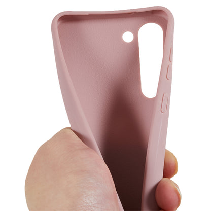 For Samsung Galaxy S23 Matte Soft TPU Case Anti-drop Phone Cover with Wide Lanyard