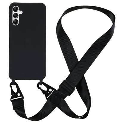 Soft TPU Phone Case for Samsung Galaxy A14 5G Matte Finish Shockproof Cover with Wide Lanyard