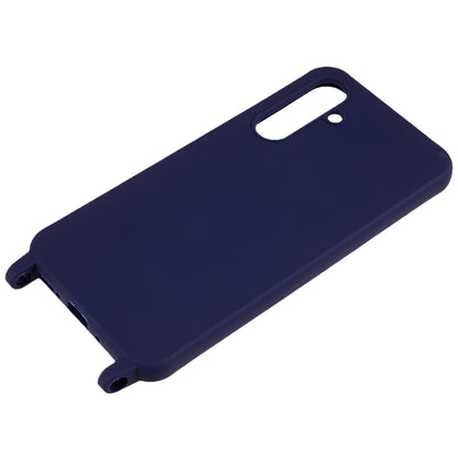 For Samsung Galaxy A54 5G Soft TPU Case Matte Finish Phone Protector with Wide Lanyard