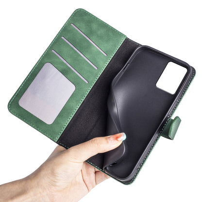 For Nokia G22 4G Leather Wallet Stand Case Dual Color Splicing Cell Phone Anti-drop Cover