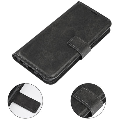 For Xiaomi 13 Lite / Civi 2 5G Square Clasp Leather Phone Case Calf Texture Wallet Stand Anti-drop Cover
