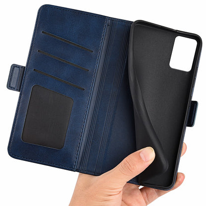 For Nokia G22 Anti-scratch Calf Texture Cell Phone Cover PU Leather Stand Wallet Phone Case
