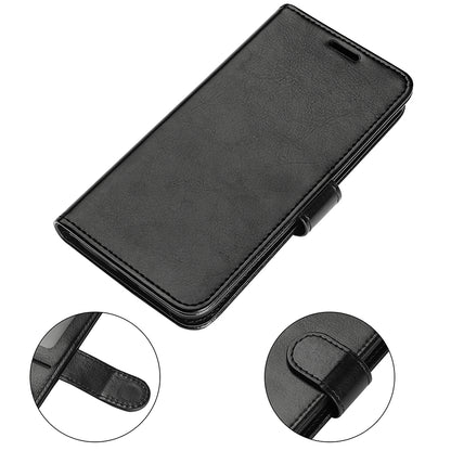Flip Cover for Nokia G22 Crazy Horse Texture PU Leather Wallet Stand Anti-drop Phone Case