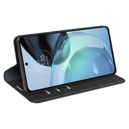 For Google Pixel 7a Magnetic Auto Closing Wallet Leather Phone Case Skin-touch Stand Anti-drop Shell
