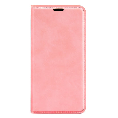 For Google Pixel 7a Magnetic Auto Closing Wallet Leather Phone Case Skin-touch Stand Anti-drop Shell