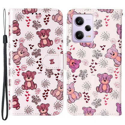 For Xiaomi Poco X5 Pro 5G / Redmi Note 12 Pro Speed 5G / Note 12 Pro 5G Pattern Printing Phone Cover Leather Wallet Flip Stand Case
