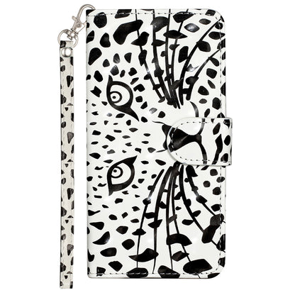 For Sony Xperia 10 V Phone Case 3D Pattern Printing Flip Stand PU Leather Wallet Drop-proof Cover with Strap