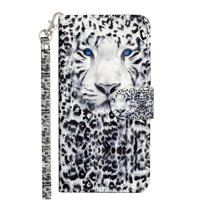 For Sony Xperia 1 V Shockproof PU Leather Wallet Case Folding Stand 3D Pattern Printing Phone Cover with Strap