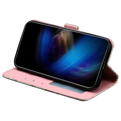 For Sony Xperia 1 V Shockproof PU Leather Wallet Case Folding Stand 3D Pattern Printing Phone Cover with Strap