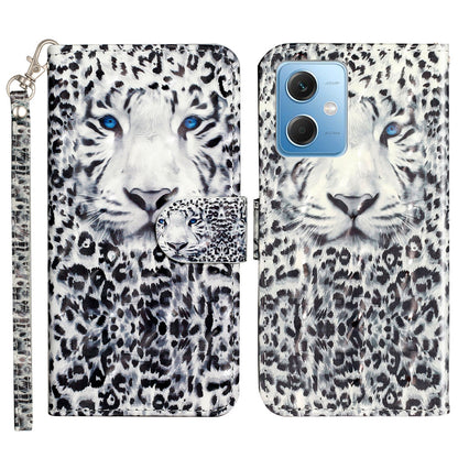 For Xiaomi Redmi Note 12 5G (India) / (China) / (Global) / Poco X5 5G 3D Pattern Printing PU Leather Wallet Cover Flip Stand Phone Case