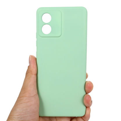 For Motorola Moto E13 4G Anti-Dust Phone Case Liquid Silicone Soft Lining Phone Cover Shell with Strap