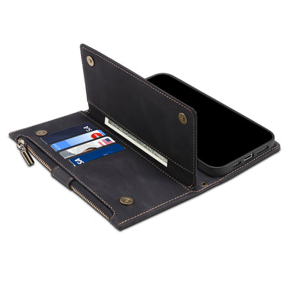 ESEBLE Star Series for Samsung Galaxy M54 5G / F54 5G Phone Stand Case Zipper Pocket Wallet Leather Phone Cover