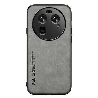 X&E For Oppo Find X6 PU Leather Coated TPU+PC Phone Case Skin-touch Phone Cover