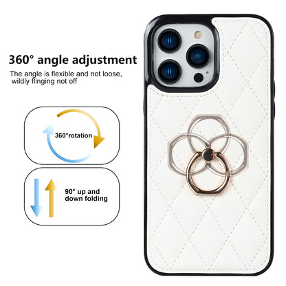 For iPhone 12 Pro / 12 PU Leather+TPU Cell Phone Case Shockproof Kickstand Phone Cover