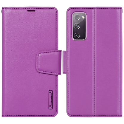 HANMAN Mill Series for Samsung Galaxy S20 FE 4G / FE 5G / S20 Lite / S20 FE 2022 Phone Case PU Leather Stand Wallet Cover