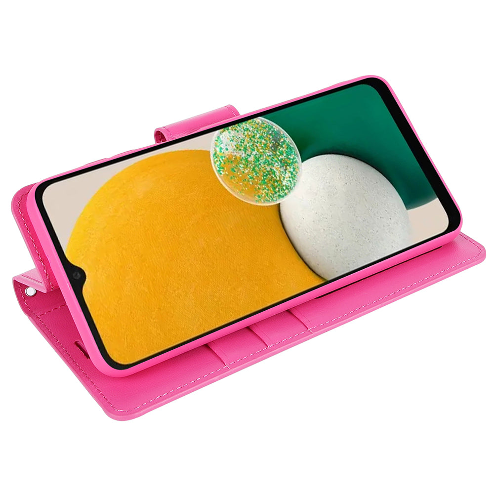 HANMAN Mill Series for Samsung Galaxy A14 4G / 5G Stand Wallet Leather Case Cell Phone Cover