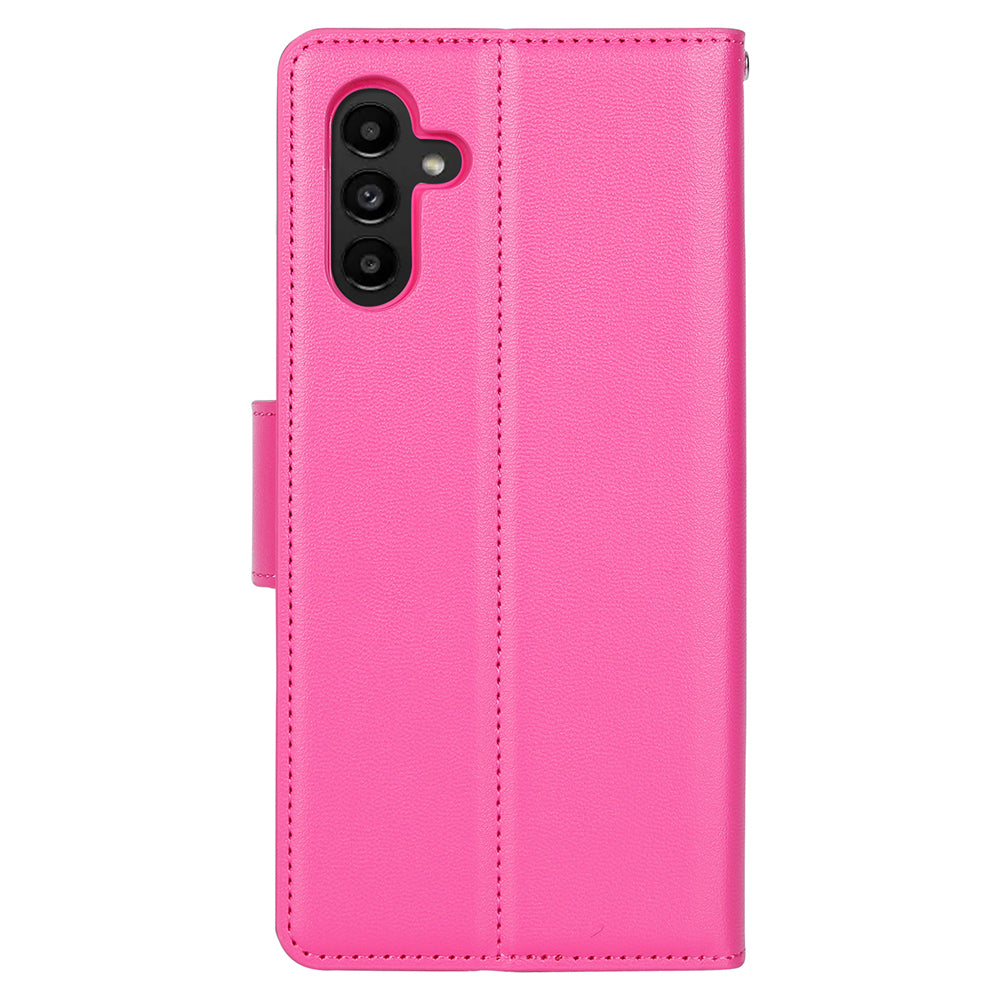 HANMAN Mill Series for Samsung Galaxy A14 4G / 5G Stand Wallet Leather Case Cell Phone Cover