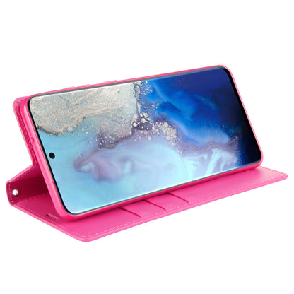 HANMAN Minuo Series Stand Cover for Samsung Galaxy S20 4G / 5G PU Leather Phone Wallet Case