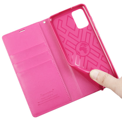 HANMAN Minuo Series Stand Cover for Samsung Galaxy S20 4G / 5G PU Leather Phone Wallet Case