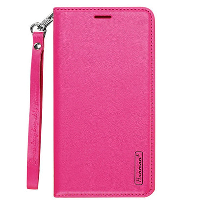 HANMAN Minuo Series Stand Cover for Samsung Galaxy S20 4G / 5G PU Leather Phone Wallet Case