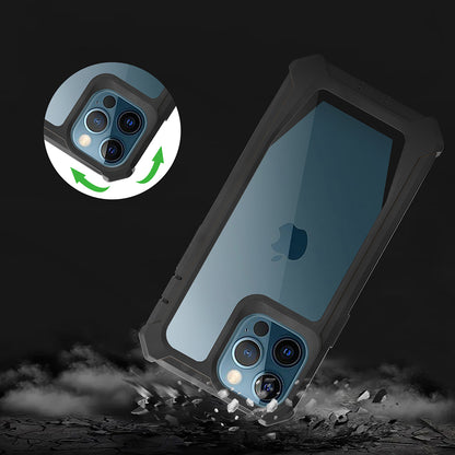 For iPhone 14 Pro Max Detachable 2-in-1 TPU + Acrylic Phone Case Reinforced Corner Shockproof Cover