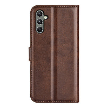 For Samsung Galaxy A24 4G Leather Wallet Mobile Case Calf Texture Square Clasp Flip Stand Cover