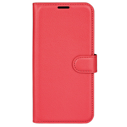 For Samsung Galaxy A24 4G PU Leather Wallet Shell Litchi Texture Phone Case Flip Stand Cover